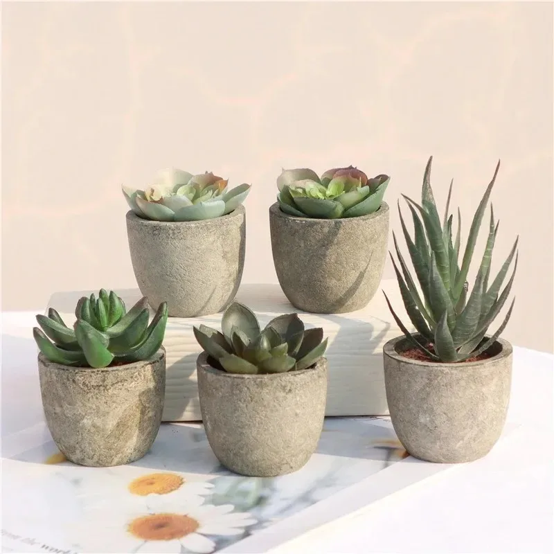 Bonsai Garden Sushi - Mini piante artificiali di aloe Bonsai