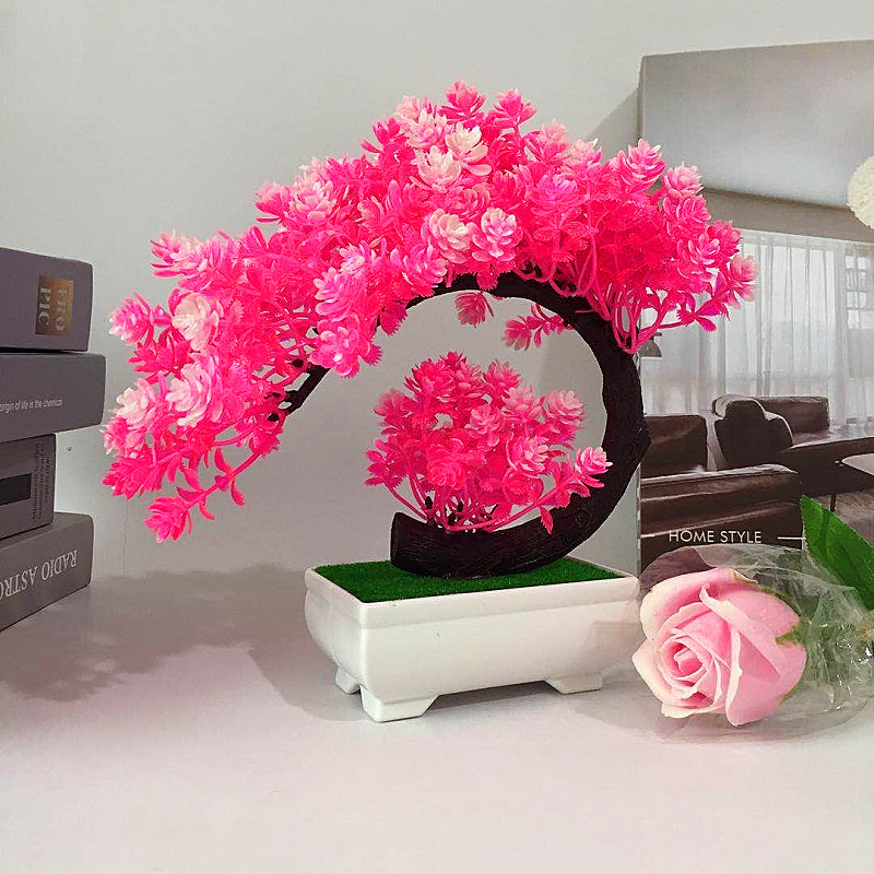 Bonsai Garden Sushi - Pianta simulata, fiore artificiale, piccolo tè